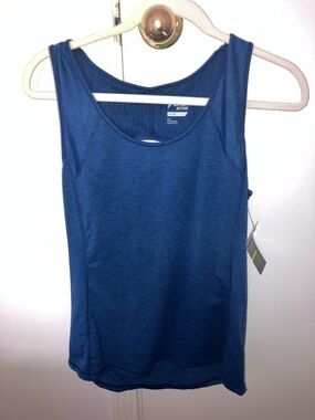 Old Navy Active Go dry cut out open back tank top blue women’s Sz L NWT
